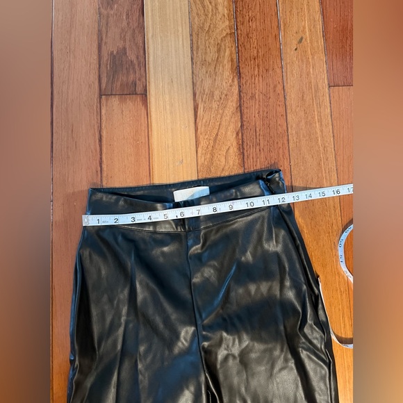 33. MESHKI Black Shayla Skinny Faux Leather Split Pant - Picture 5 of 16